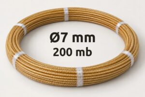 Pręt zbrojeniowy GFRP Ø7 mm – 200 mb (4 zwoje po 50 m)