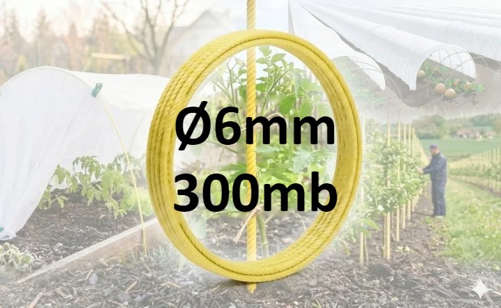 Pręt ogrodowy z włókna szklanego Ø6 mm – 300 mb