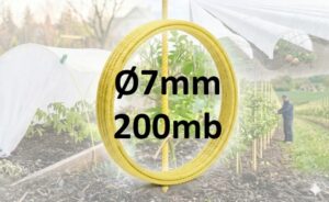 Pręt ogrodowy z włókna szklanego Ø7 mm – 200 mb