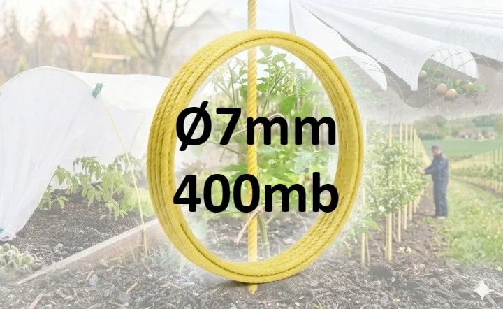 Pręt ogrodowy z włókna szklanego Ø7 mm – 400 mb