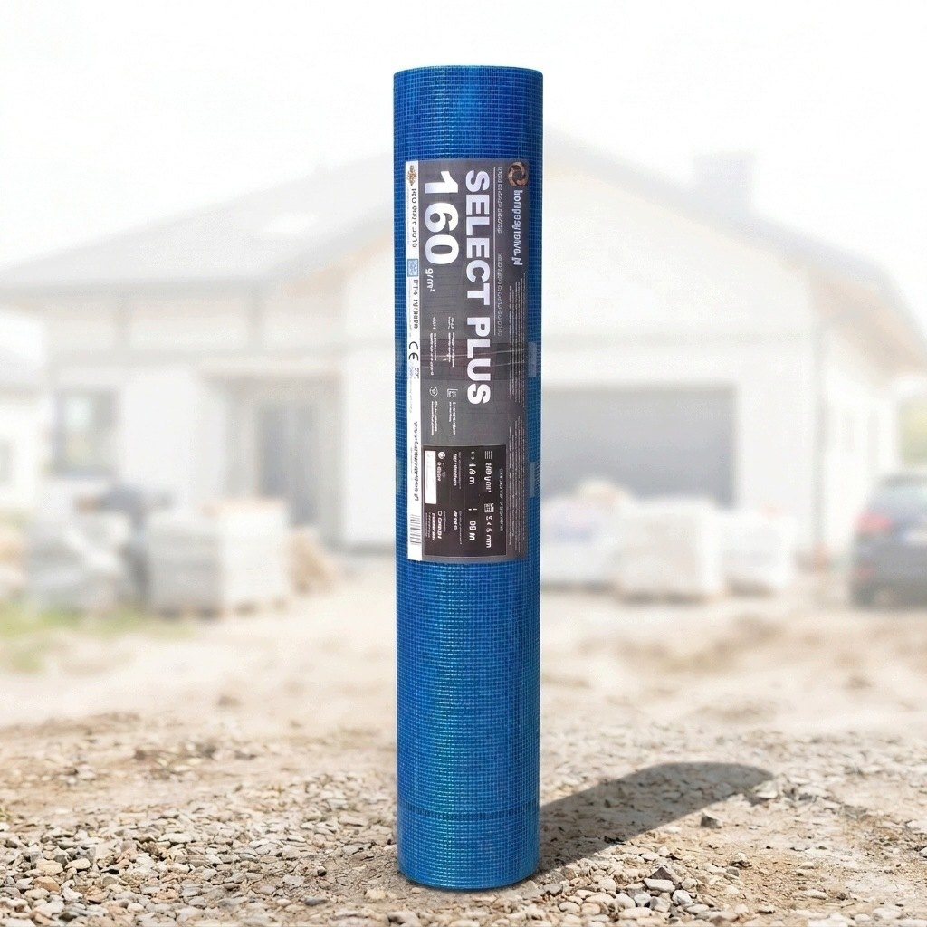 Siatka elewacyjna z włókna szklanego SELECT PLUS 160 g/m² – rolka 1 × 50 m